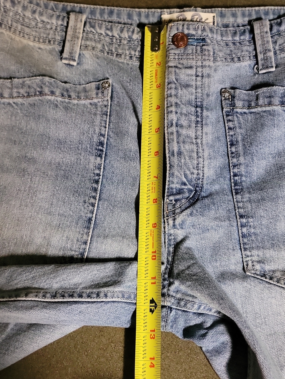 Free People-High Hopes Bermuda Jean Shorts - Picture 4 of 5